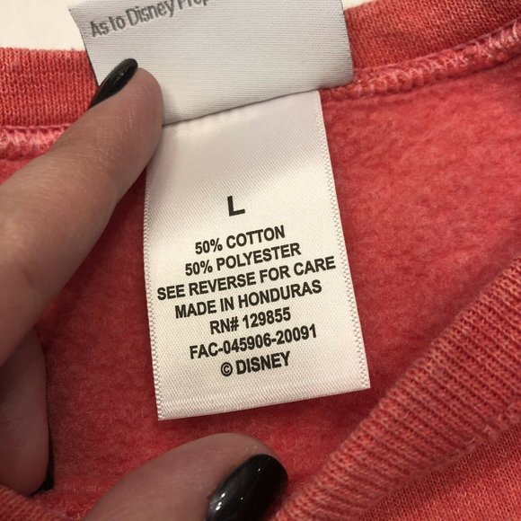 Disneyland Red Retro Mickey Sweatshirt Pullover L - Picture 7 of 7